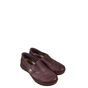 Earth Women’s Reddish Brown Leather Naya Loafers Size 8